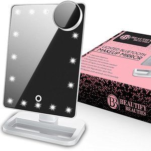 Lighted Bluetooth Makeup Mirror - WHITE